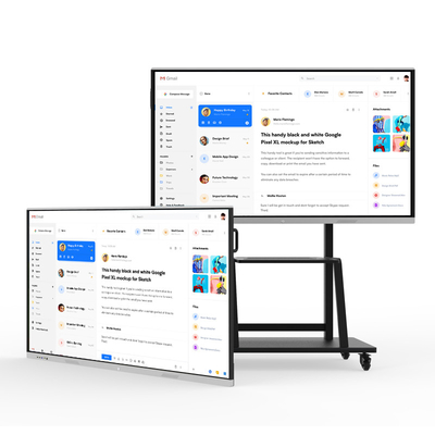 Multifunction 75 Inch Smart Board Frosted Glass Material For Classroom