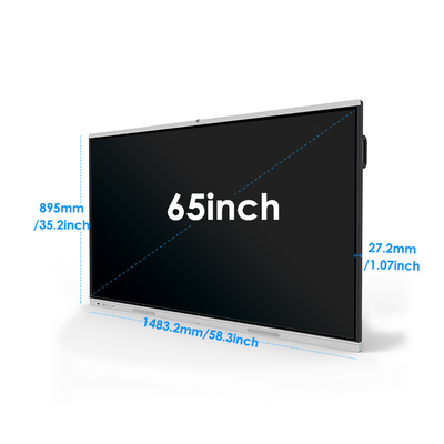 Infrared Touch Screen Whiteboard , Smart Board Interactive Display 60hz Dual System