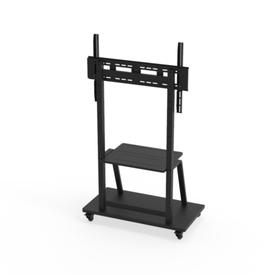 Modern Rolling Smart Board Floor Stand Tilt Adjustable Steel Mount