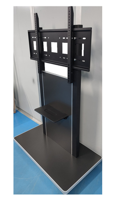 Metal Iron Smart Board Floor Stand , Mobile TV Trolley Stand With Wheels Multipurpose