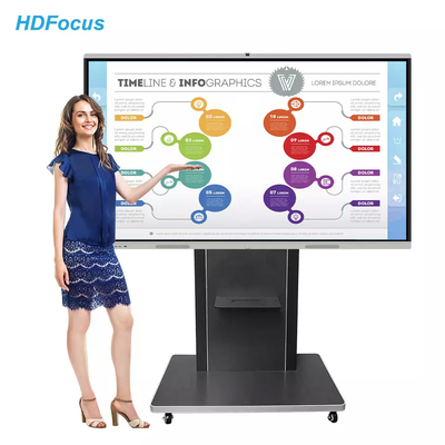 40 Point Touch Interactive Whiteboard , TFT LCD 86 Inch Smart Board
