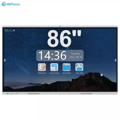 40 Point Touch Interactive Whiteboard , TFT LCD 86 Inch Smart Board