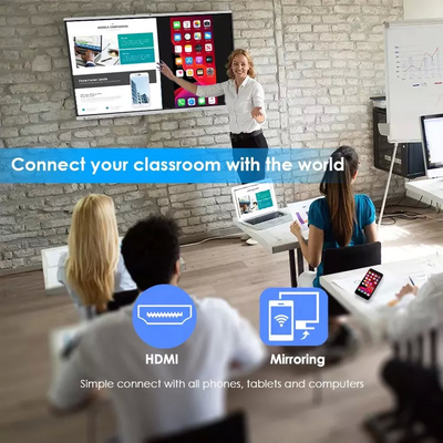 55 Inch Pen / Finger Touch Screen Interactive Whiteboard For Teaching