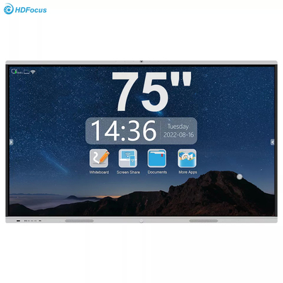 video conferencing Smart All In One Flat Digital Interactive Board 75 Inch