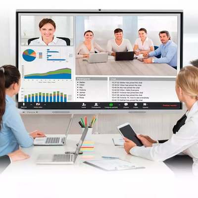 video conferencing Smart All In One Flat Digital Interactive Board 75 Inch