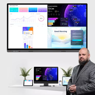 20 Points 55 Inches Interactive Touch Screen Board